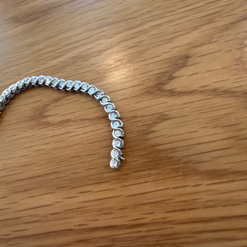Kay Jewelers Sterling Silver Tennis Bracelet - Picture 9 of 12